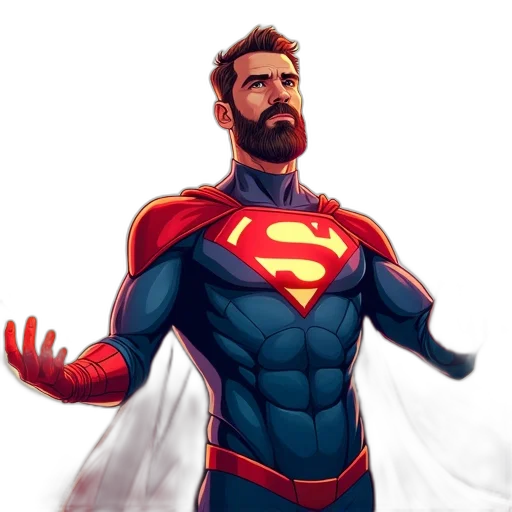 comic book art, concept art, fantasy art, cartoon transparent PNG cut-out