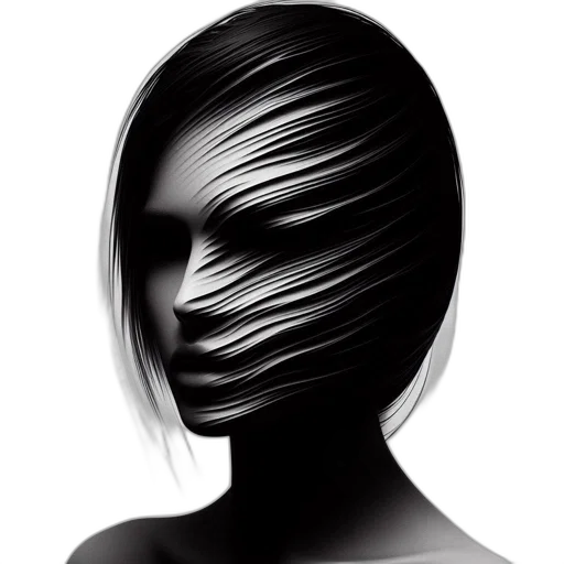 hair, mask, face, dress transparent PNG cut-out