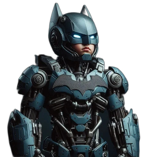 robot, concept art, 3d render, comic book art transparent PNG cut-out