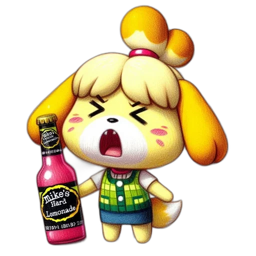 food, bottle, animal, pixel art transparent PNG cut-out