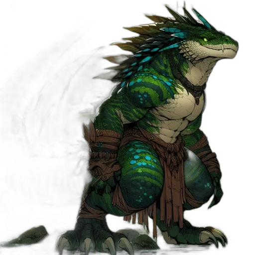 dragon, creature, staff, animal transparent PNG cut-out