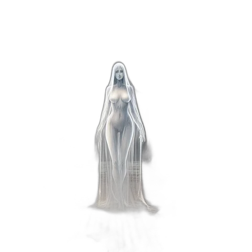 dress, creature, bottle, hair transparent PNG cut-out