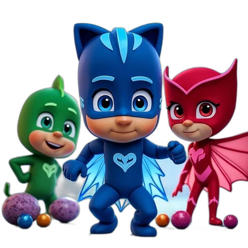 3d render, concept art, comic book art, masks transparent PNG cut-out
