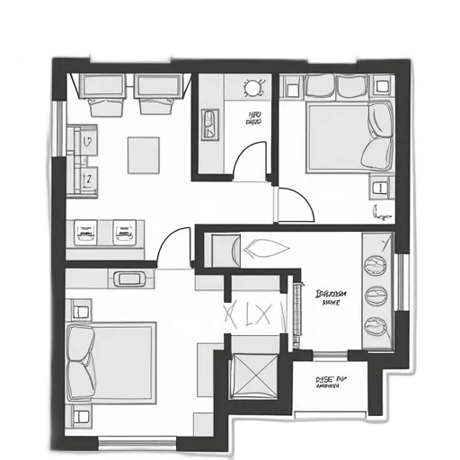 3d render, photorealistic, monochrome, floor transparent PNG cut-out