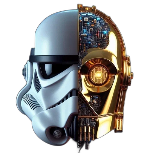 mask, robot, face, weapon transparent PNG cut-out