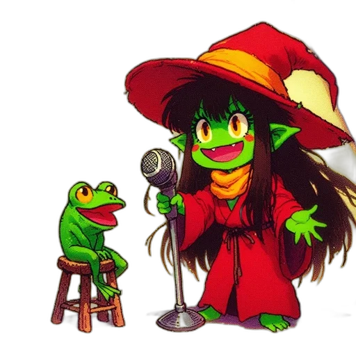 staff, dragon, hat, concept art transparent PNG cut-out