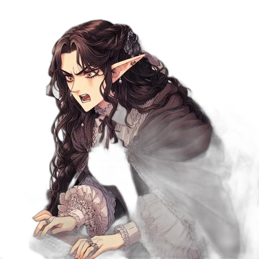 dragon, dress, staff, creature transparent PNG cut-out