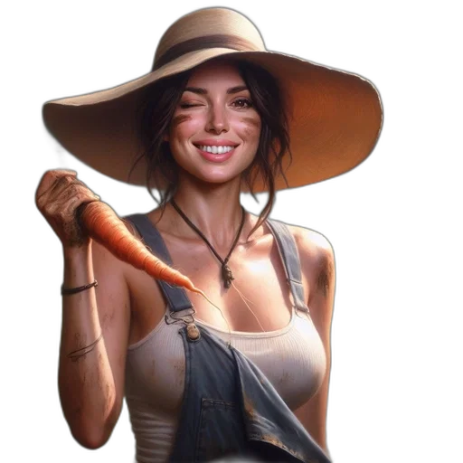 staff, hat, weapon, jewelry transparent PNG cut-out