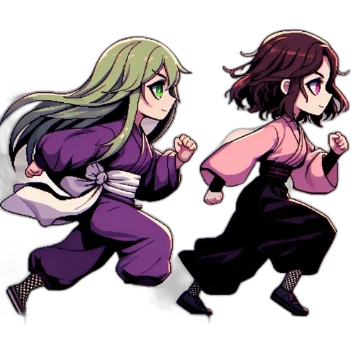 concept art, pixel art, anime, comic book art transparent PNG cut-out