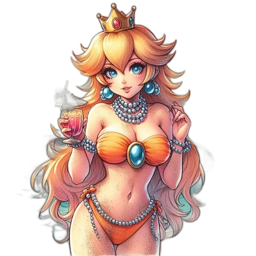 crown, staff, pixel art, concept art transparent PNG cut-out