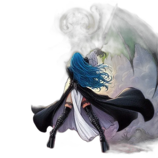 dragon, mask, staff, concept art transparent PNG cut-out