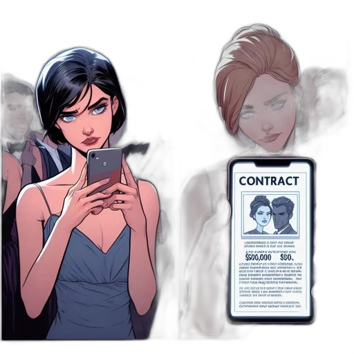 face, comic book art, concept art, cartoon transparent PNG cut-out