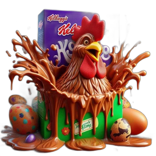 food, animal, photorealistic, 3d render transparent PNG cut-out