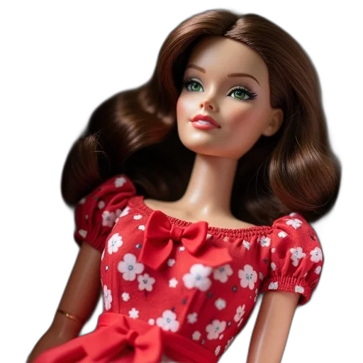 dress, hair, 3d render, photorealistic transparent PNG cut-out