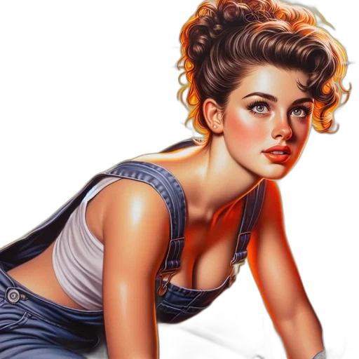 dress, face, jewelry, hair transparent PNG cut-out