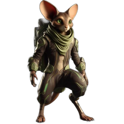 animal, creature, staff, jacket transparent PNG cut-out