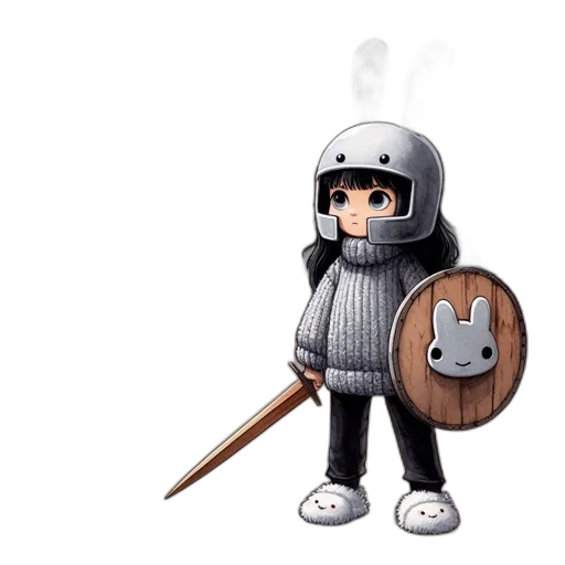 sword, weapon, staff, mask transparent PNG cut-out