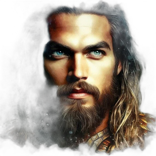 face, fantasy art, photorealistic, comic book art transparent PNG cut-out