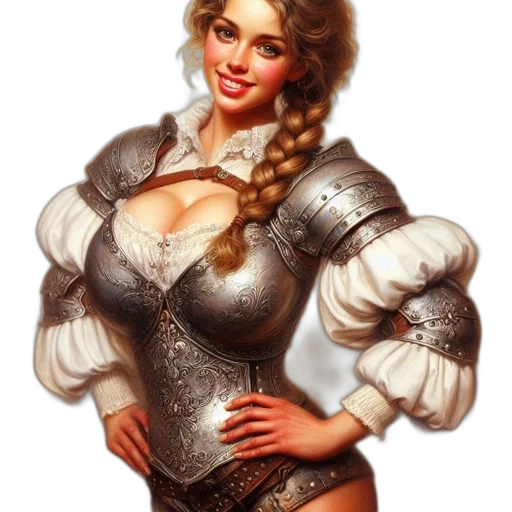 dress, crown, staff, fantasy art transparent PNG cut-out