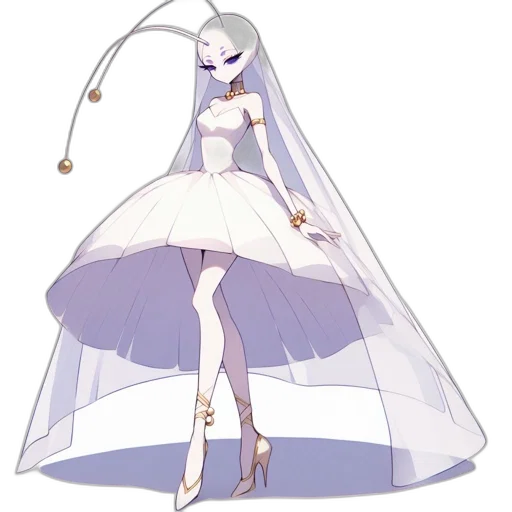 dress, staff, robot, weapon transparent PNG cut-out