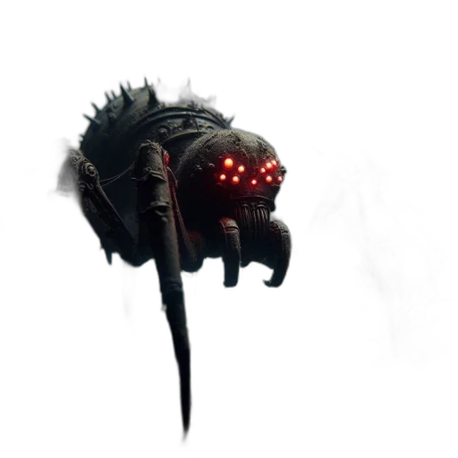 creature, mask, staff, weapon transparent PNG cut-out