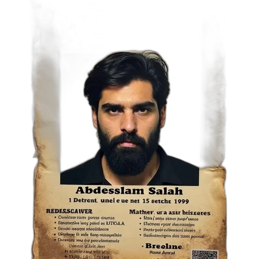 photorealistic, wanted, poster, featuring transparent PNG cut-out
