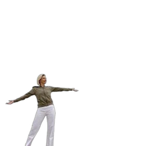 jacket, staff, 3d render, fog transparent PNG cut-out