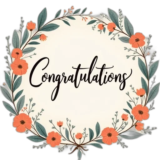 congratulations, greeting, card, write transparent PNG cut-out