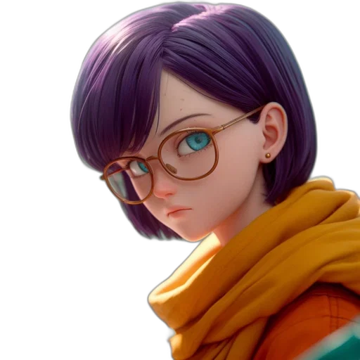 jacket, face, staff, weapon transparent PNG cut-out