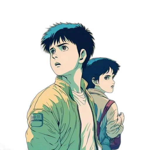 jacket, comic book art, concept art, anime transparent PNG cut-out