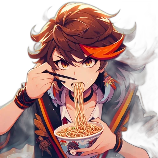 food, staff, anime, pixel art transparent PNG cut-out