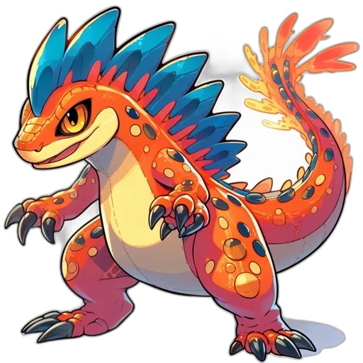 dragon, creature, animal, staff transparent PNG cut-out