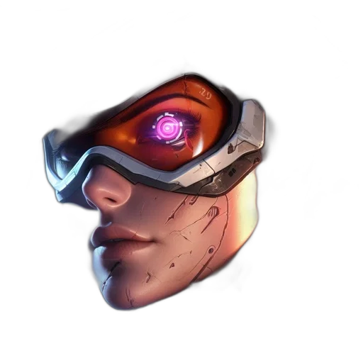 face, robot, mask, weapon transparent PNG cut-out