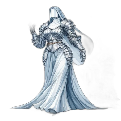 dress, sword, staff, concept art transparent PNG cut-out