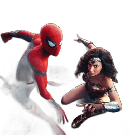 comic book art, concept art, fantasy art, 3d render transparent PNG cut-out
