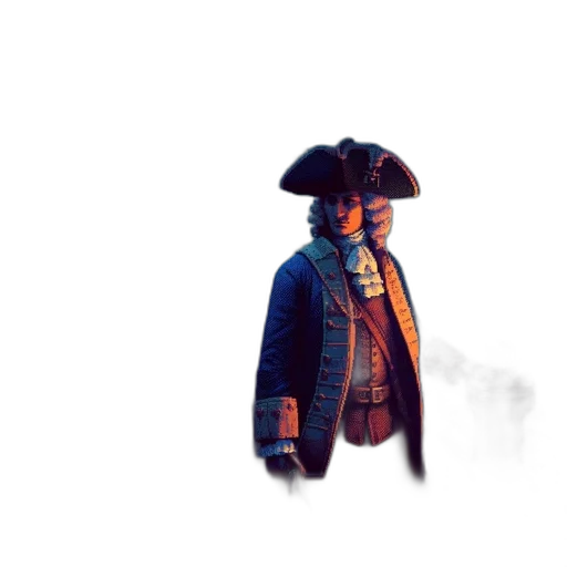 jacket, hat, staff, face transparent PNG cut-out