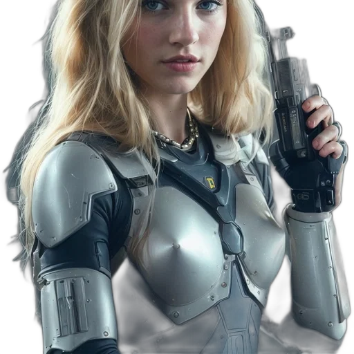 robot, weapon, jacket, concept art transparent PNG cut-out