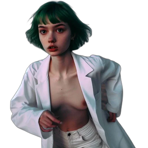 jacket, creature, dress, robot transparent PNG cut-out