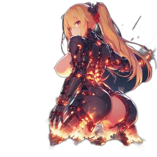 dress, weapon, dragon, robot transparent PNG cut-out
