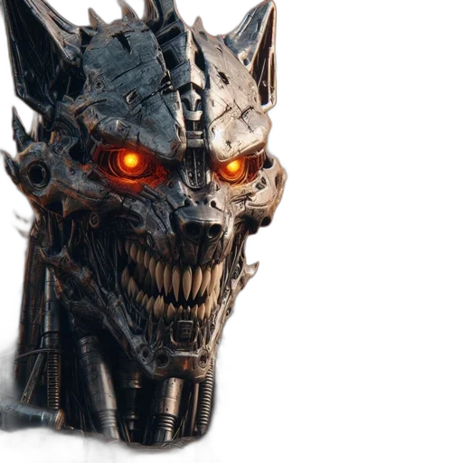mask, robot, face, creature transparent PNG cut-out
