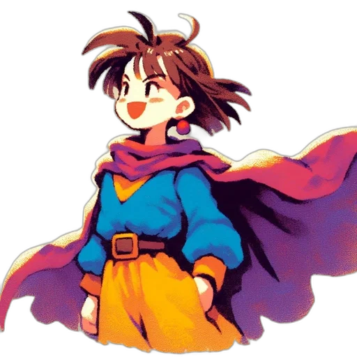 staff, dragon, face, dress transparent PNG cut-out