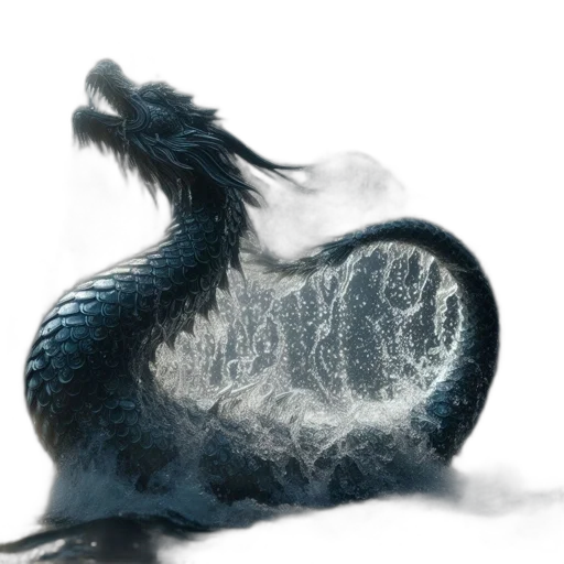 dragon, hair, animal, creature transparent PNG cut-out