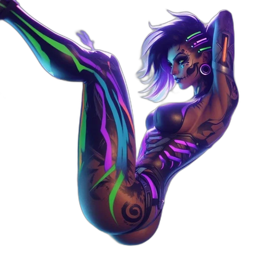 cyberpunk, concept art, fantasy art, comic book art transparent PNG cut-out