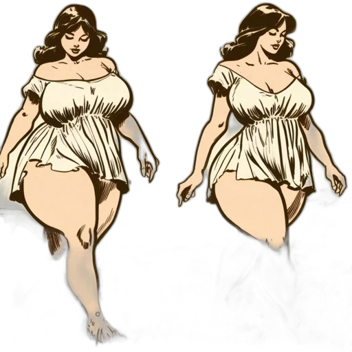 dress, concept art, comic book art, fantasy art transparent PNG cut-out