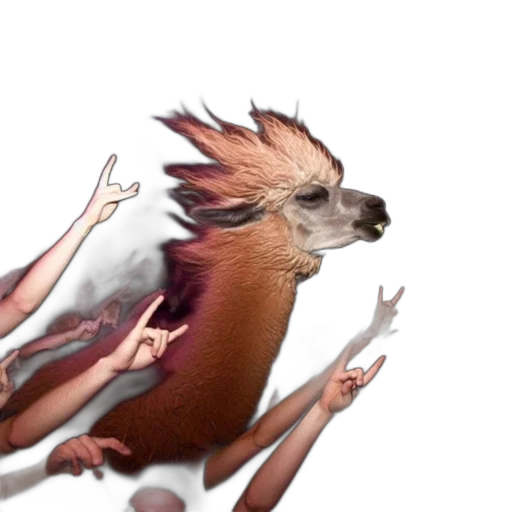 creature, animal, dragon, hair transparent PNG cut-out
