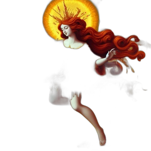 hair, staff, dress, fantasy art transparent PNG cut-out