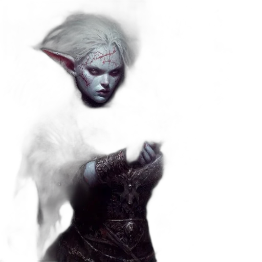 face, staff, mask, fantasy art transparent PNG cut-out