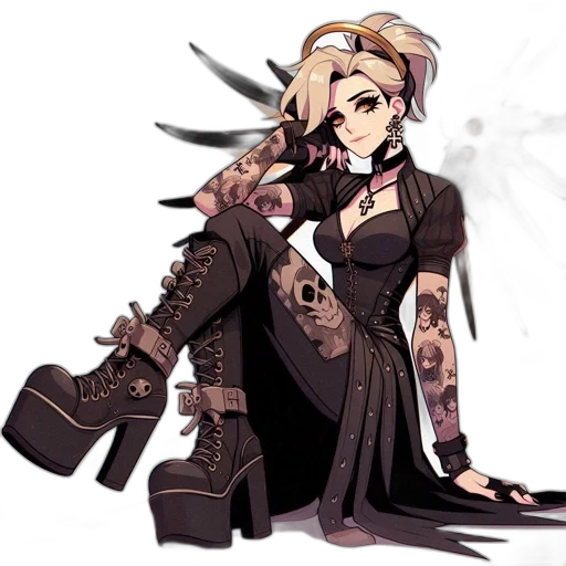 staff, weapon, dress, concept art transparent PNG cut-out