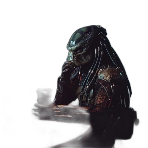 creature, robot, mask, face transparent PNG cut-out