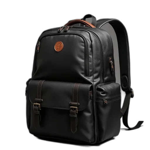 mens, backpack, casual, business transparent PNG cut-out